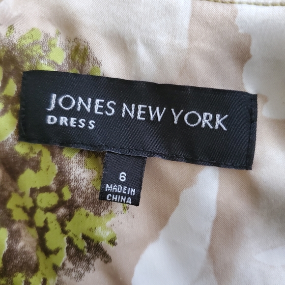 JONES NEW YORK large flower dress size 6 - Picture 7 of 8